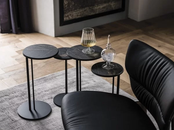 The Sting coffee tables in the version with Ardesia top