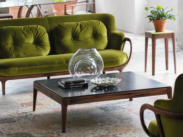 The Ziggy coffee table with Sahara Noir marble