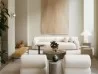 Meridiani Oscar sofa combined with the eponymous armchairs