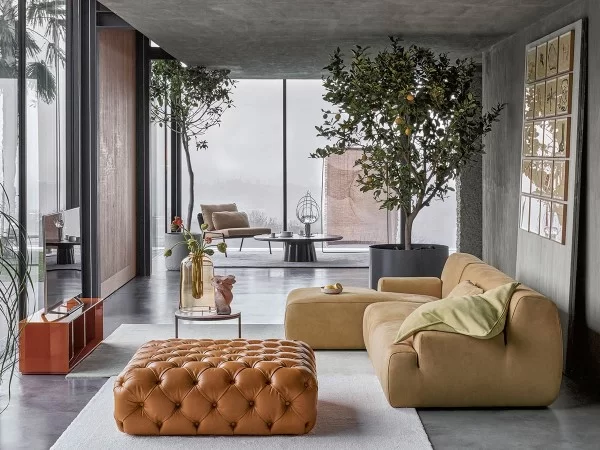 The Norton sofa combined with a chaise longue