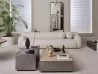 The Belt coffee table by Meridiani in a living area