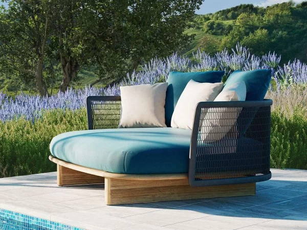 Detalles del daybed Mesh de Kettal