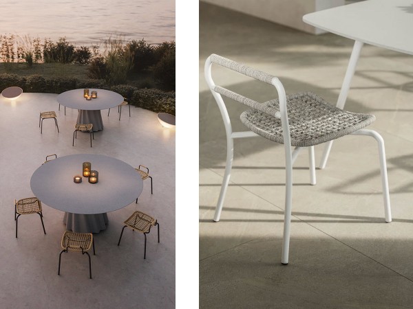 Pianca Maestrale chair in an outdoor space