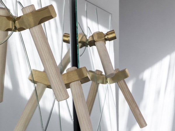 Details of the coat rack by Mogg