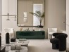 Claudine chair by Meridiani in a living area