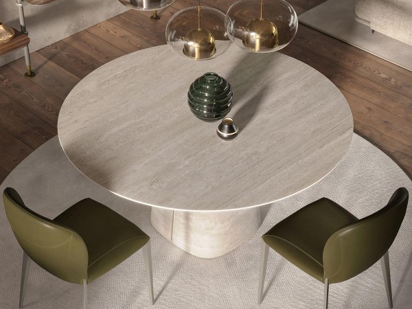 Keramikplatte des Tisches Rado Keramik Round von Cattelan Italia